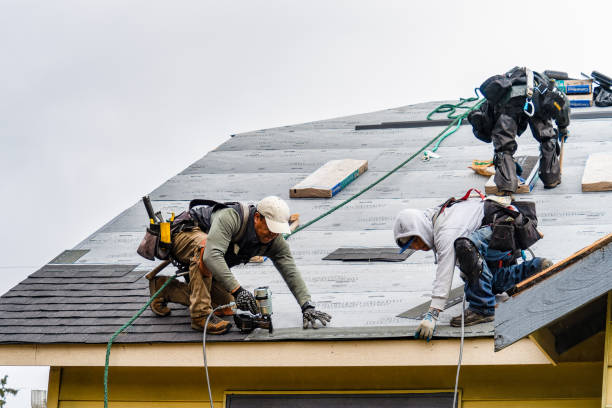 Professional Gutter Installation technician working in Orange Lake, NY